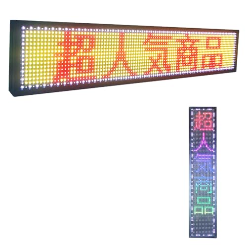 コロナ　看板電光ウッド調LEDサイン Amazon | 屋外用 100X20CM 電光掲示板 高輝度 LED看板 防水 発光